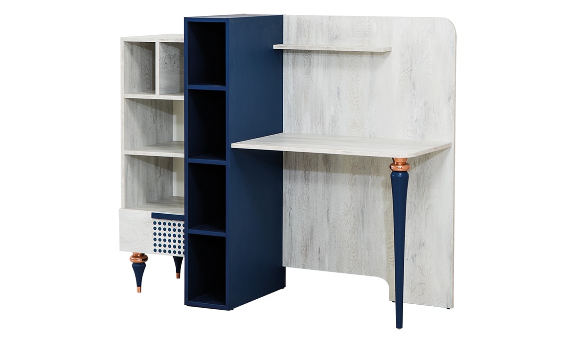 Medusa Home Mobilya - Point Mavi Çalışma Masası