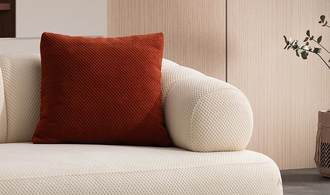 Medusa Home Mobilya - Polo Beyaz Üçlü Koltuk