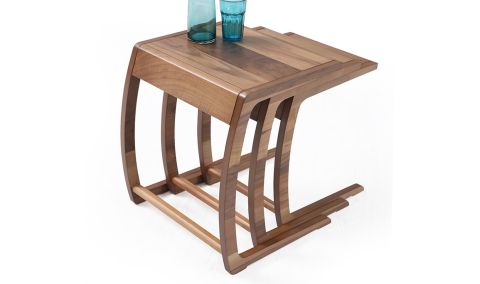 Medusa Home - Prada Walnut Zigon Sehpa