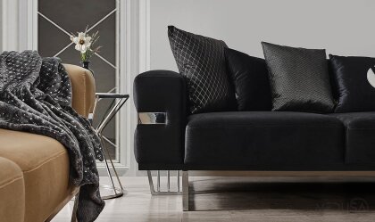 Medusa Home Mobilya - Premier White Dörtlü Koltuk