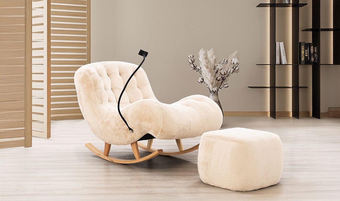Medusa Home Mobilya - Relax Telefon Tutacaklı Sallanır Berjer