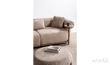Medusa Home Mobilya - Retro Üçlü Koltuk