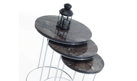 Medusa Home Mobilya - Riga Black Zigon Sehpa
