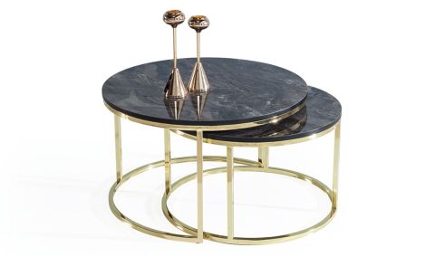 Medusa Home - Riga Gold Orta Sehpa
