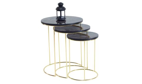 Medusa Home - Riga Gold Zigon Sehpa