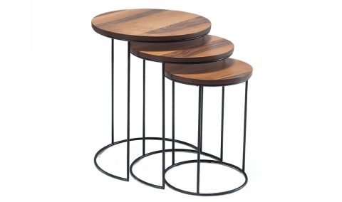 Medusa Home - Riga Walnut Zigon Sehpa