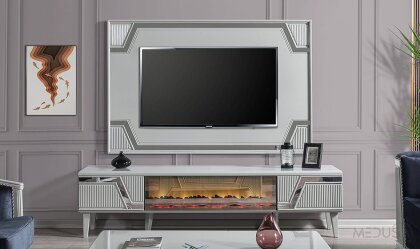 Medusa Home - Rodessa Luxury Şömineli Tv Ünitesi