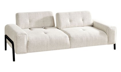 Medusa Home Mobilya - Rolexa Beyaz Üçlü Koltuk
