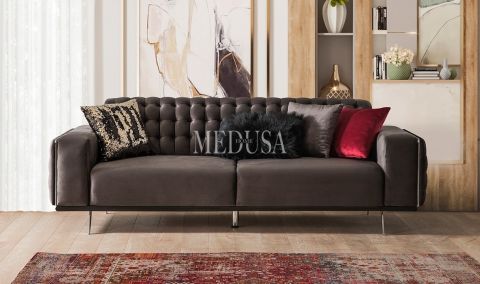 Medusa Home - Romel Üçlü Koltuk 01 Metal Ayak