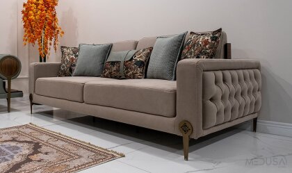Medusa Home - Rover Chester Üçlü Koltuk