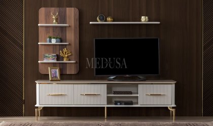 Medusa Home Mobilya - Royal Gold Tv Ünitesi - Modern Tv Üniteleri