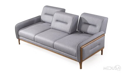 Medusa Home Mobilya - Royce Keten Üçlü Koltuk
