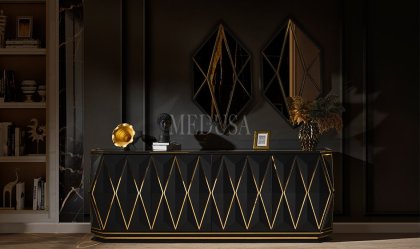Medusa Home - Sanremo Siyah Konsol