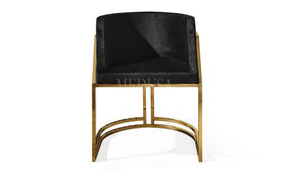 Medusa Home - Sanremo Siyah Sandalye