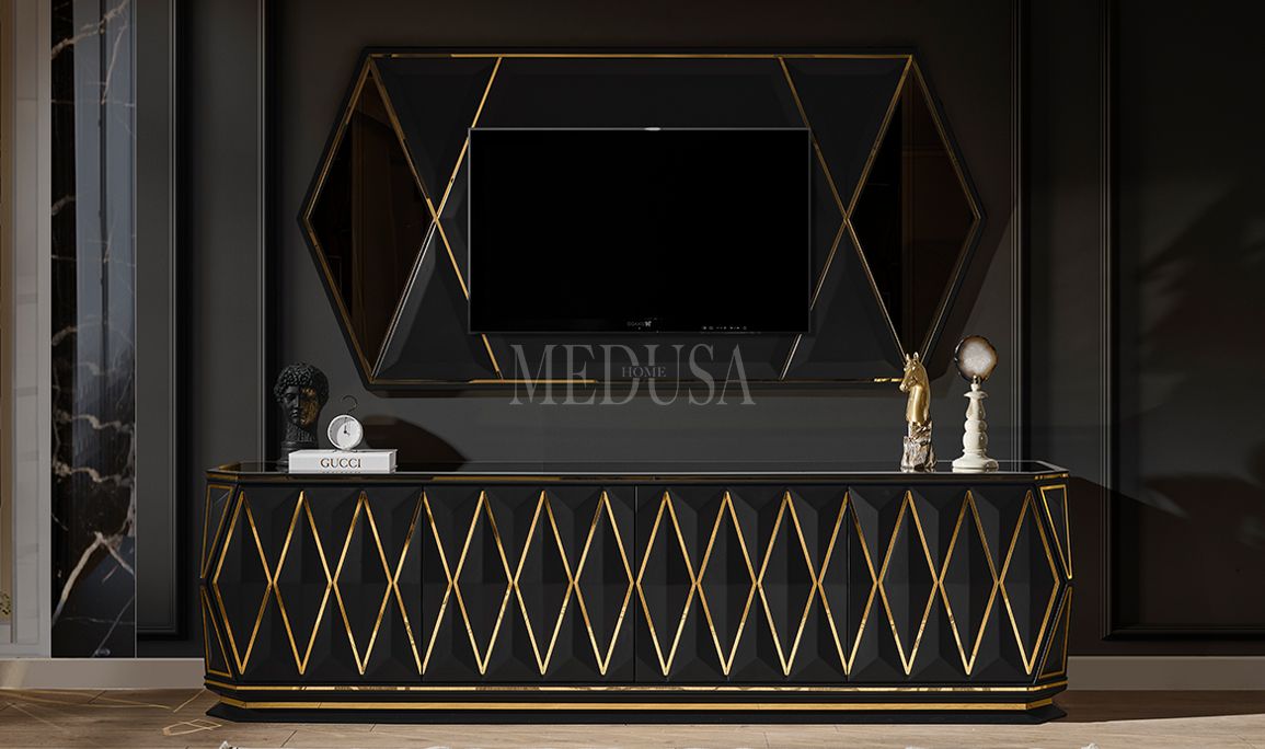 Medusa Home Mobilya - Sanremo Siyah Tv Ünitesi