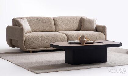 Medusa Home - Satin Üçlü Koltuk