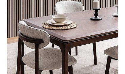 Medusa Home Mobilya - Siesta Amerikan Ceviz Açılır Yemek Masası
