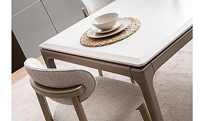 Medusa Home Mobilya - Siesta Bronz Açılır Yemek Masası