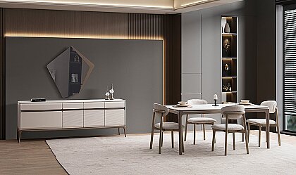 Medusa Home - Siesta Bronz Yemek Odası