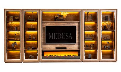 Medusa Home - Silverline Şömineli Tv Ünitesi - Large