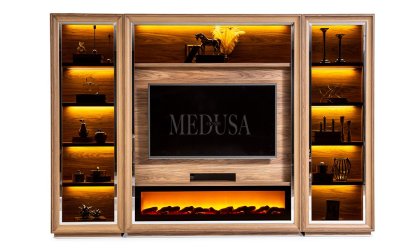 Medusa Home - Silverline Şömineli Tv Ünitesi - Medium