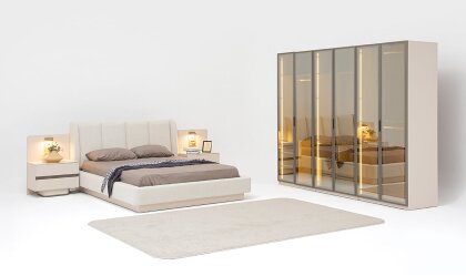 Medusa Home - Solea Glass Yatak Odası