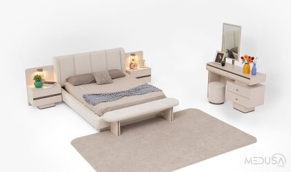 Medusa Home Mobilya - Solea Köşe Yatak Odası