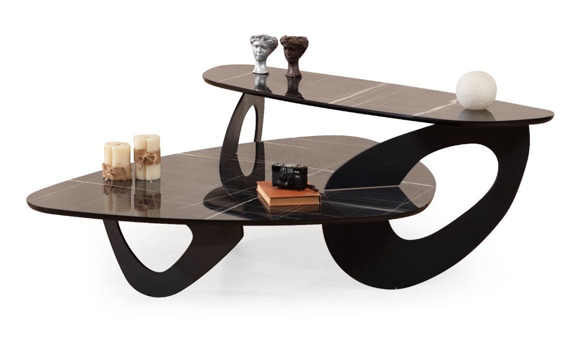 Medusa Home Mobilya - Solid Siyah Orta Sehpa