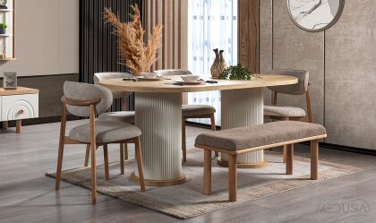 Medusa Home Mobilya - Spring Bohem Yemek Masası