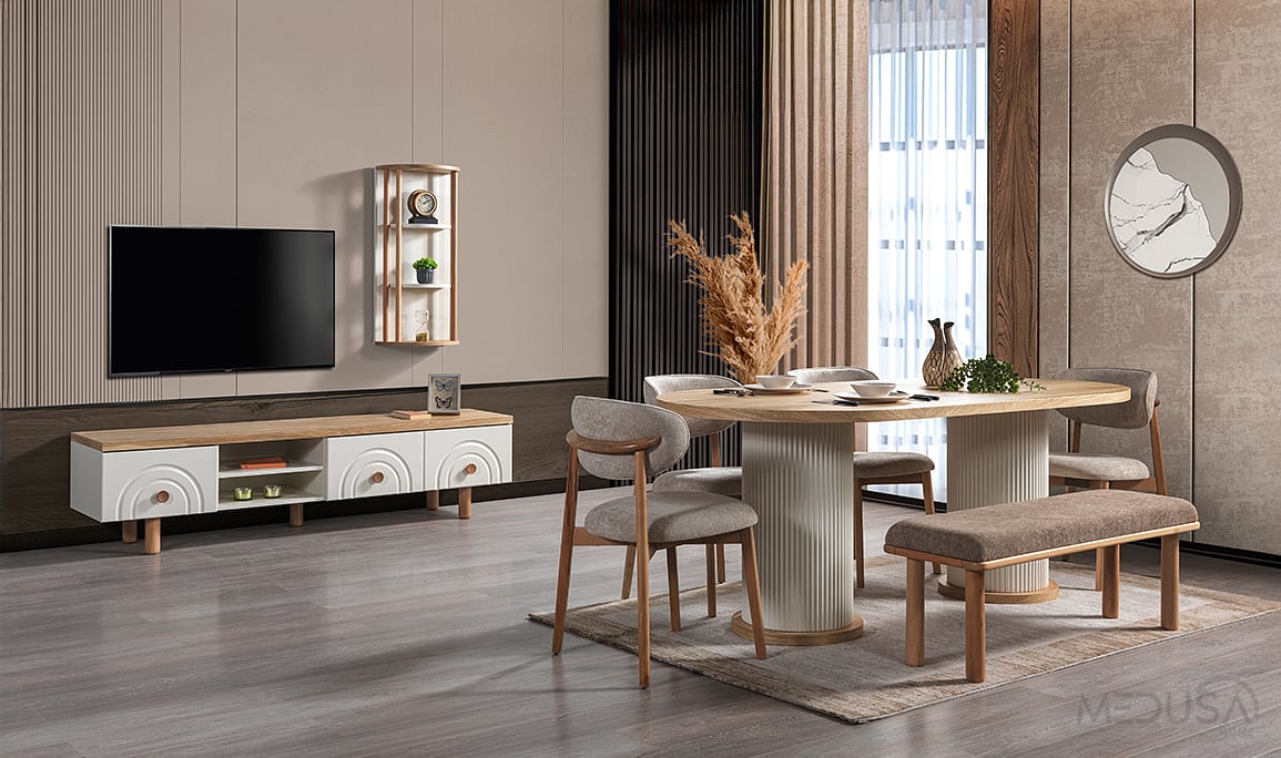 Medusa Home Mobilya - Spring Bohem Yemek Odası