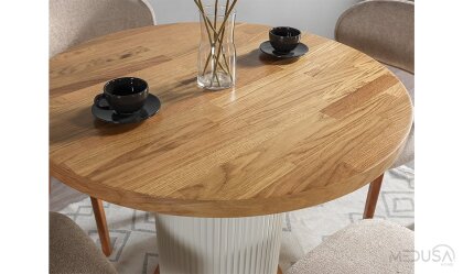Medusa Home Mobilya - Spring Bohem Yuvarlak Yemek Masası