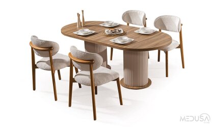 Medusa Home Mobilya - Stacy Bohem Yemek Masası