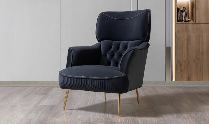 Medusa Home - Star Luxury Lacivert Berjer