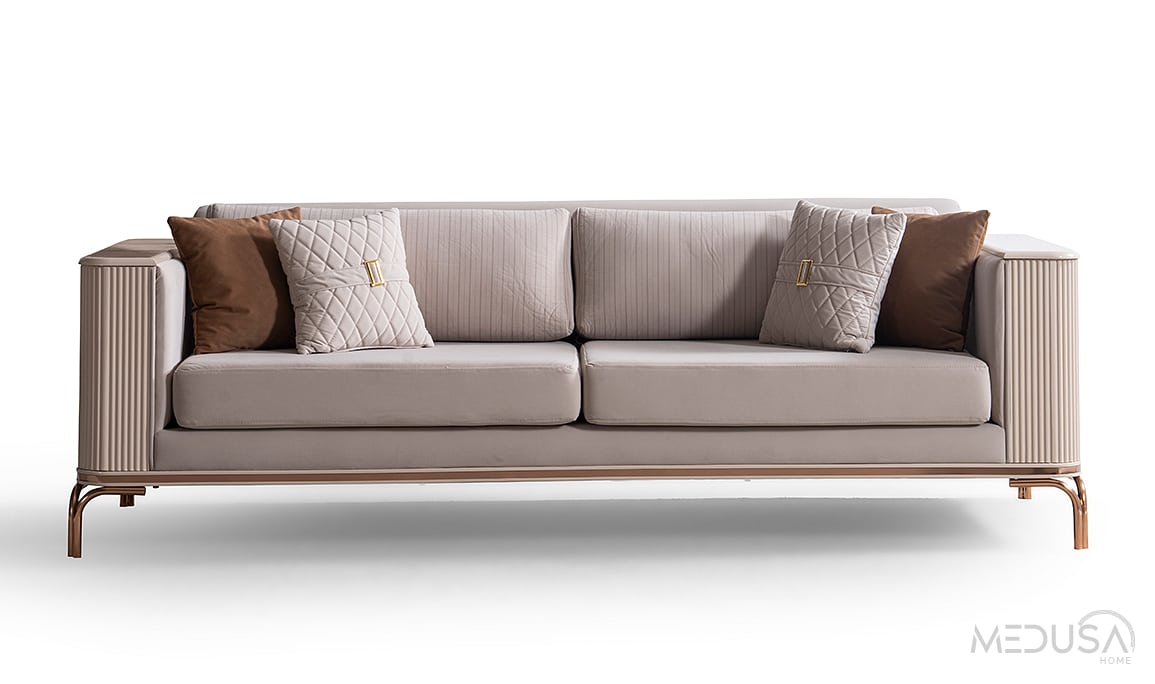 Medusa Home Mobilya - Stella Luxury Üçlü Koltuk