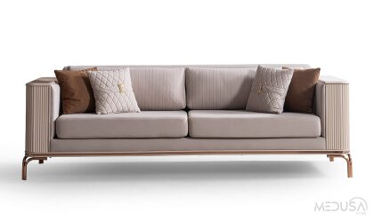 Medusa Home - Stella Luxury Üçlü Koltuk