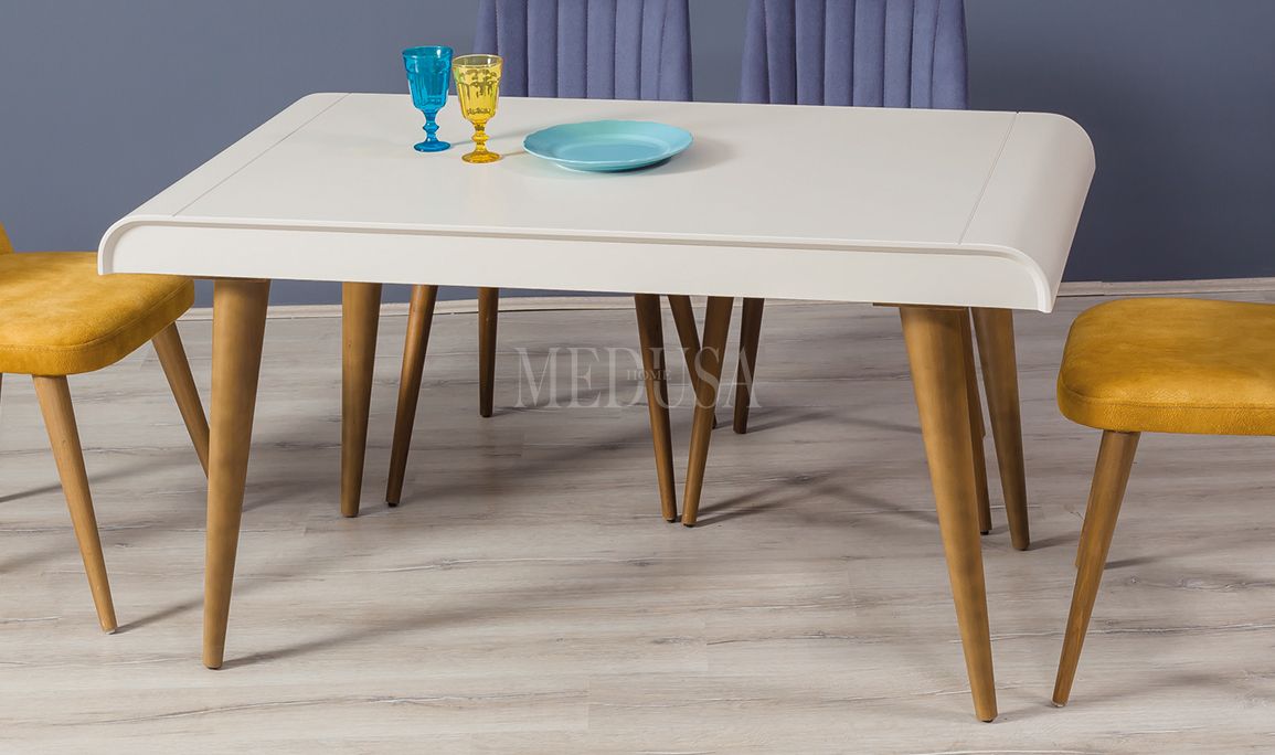 Medusa Home Mobilya - Stil Beyaz Mutfak Masası