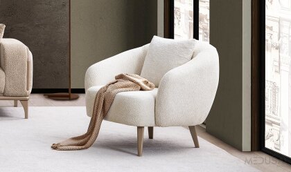 Medusa Home - Tauri Beyaz Berjer