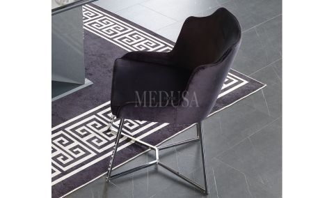 Medusa Home - Titanium Antrasit Silver Sandalye