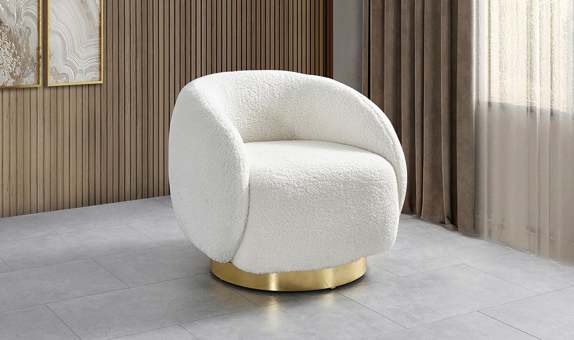 Medusa Home Mobilya - Toffee Gold Berjer