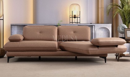 Medusa Home - Torino Dinlenmeli Üçlü Koltuk