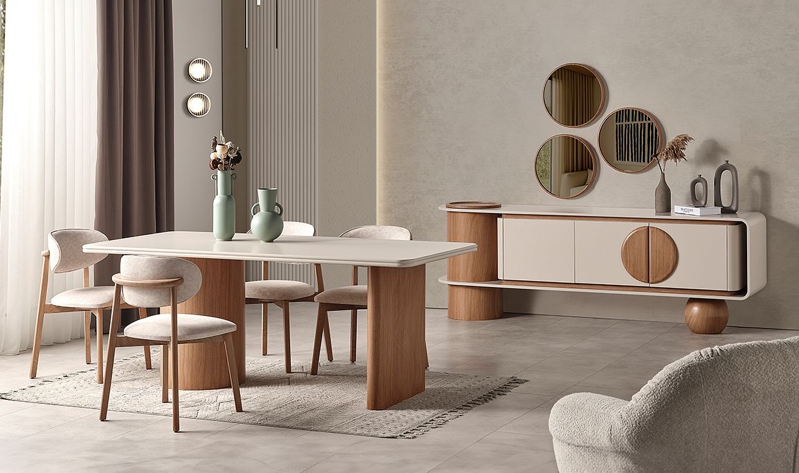 Medusa Home Mobilya - Torvi Meşe Yemek Odası - Modern Yemek Odaları Medusa Home Mobilya - Torvi Meşe Yemek Odası - Modern Yemek Odaları