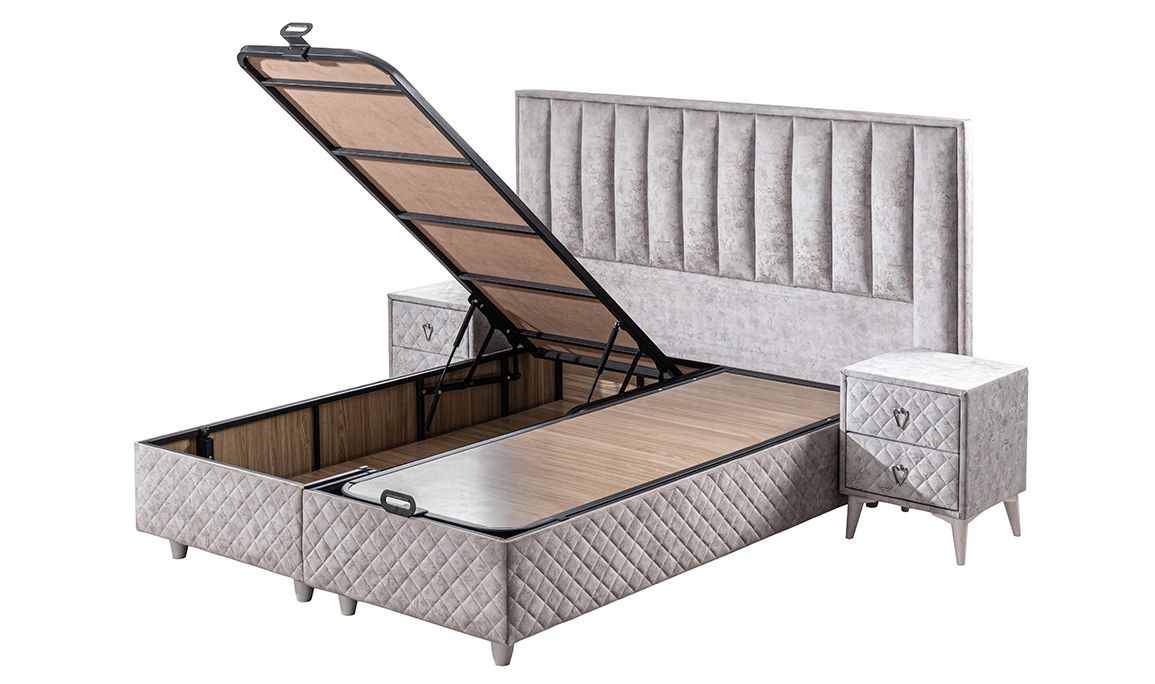 Twin Double Set Baza Başlık Yatak | Medusa Home Mobilya - En uygun fiyatlar