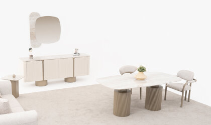 Medusa Home Mobilya - Vague Seramik Yemek Odası