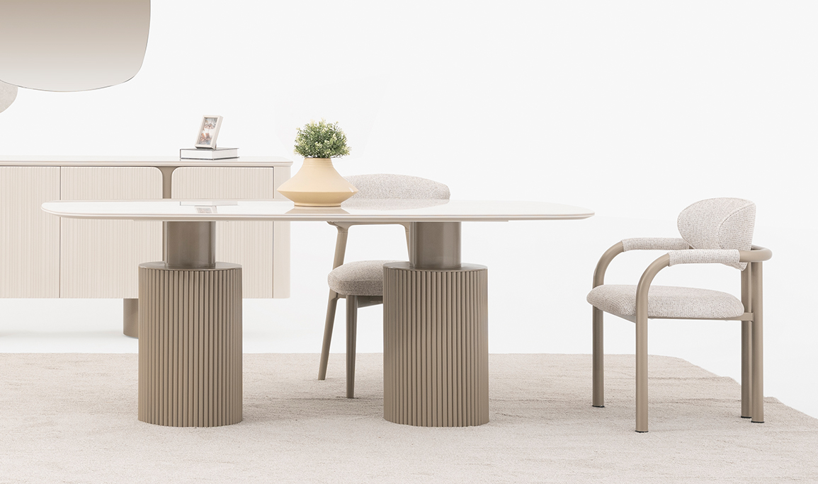 Medusa Home Mobilya - Vague Seramik Yemek Odası
