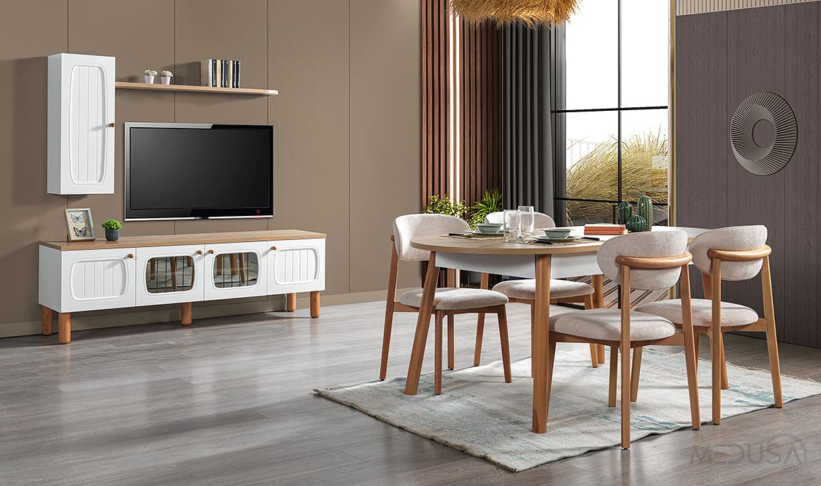 Medusa Home Mobilya - Valier Bohem Yemek Odası