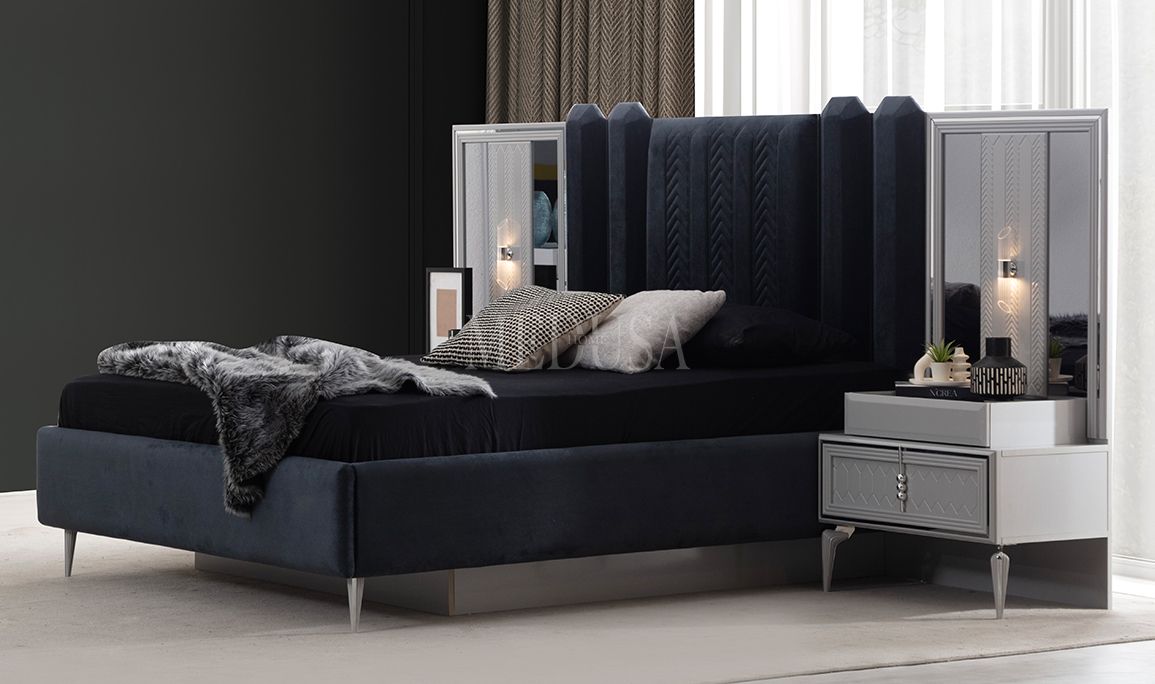 Velario Gri Yatak Odası | Medusa Home