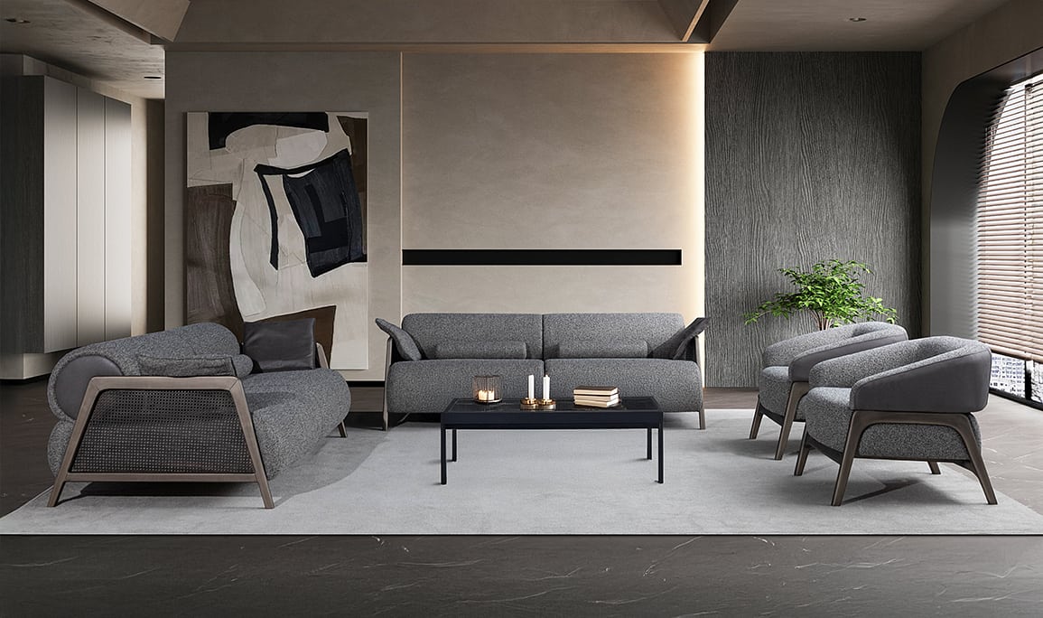 Medusa Home Mobilya - Velicon Antrasit Koltuk Takımı