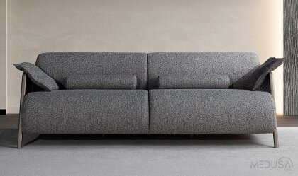 Medusa Home - Velicon Antrasit Üçlü Koltuk