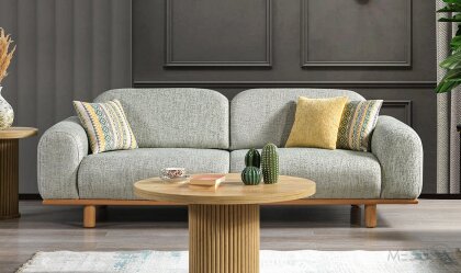 Medusa Home Mobilya - Venezia Bohem Yeşil Üçlü Koltuk - Üçlü Koltuk