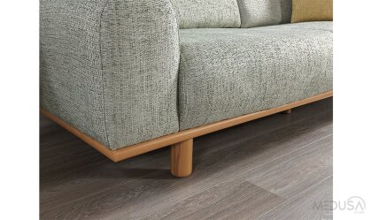 Medusa Home Mobilya - Venezia Bohem Yeşil Üçlü Koltuk